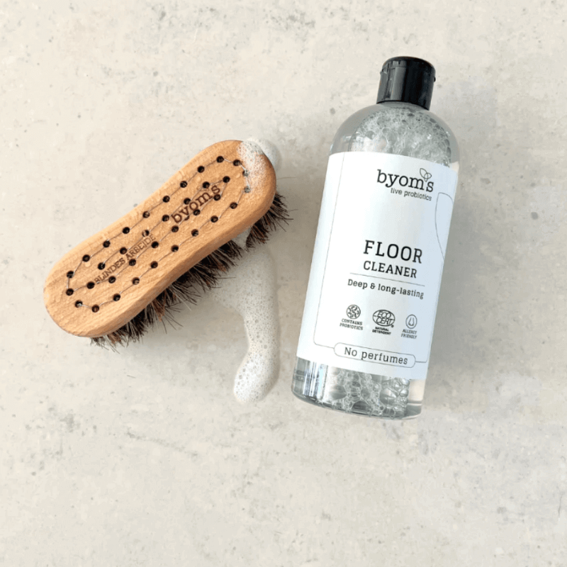 Byoms Floor Cleaner, probiotisk gulvvask. De gode bakterier holder i op til 8 dage og holder dit hjem rent med god samvittighed.