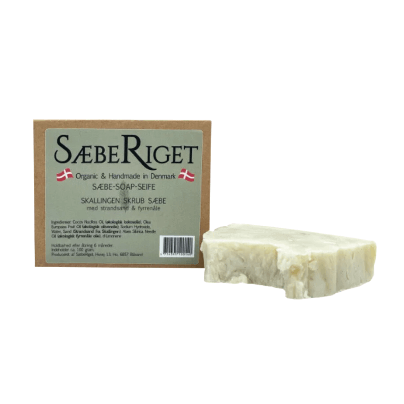 Skrub sæbe med sand og fyrrenåle - Lidt Sundere