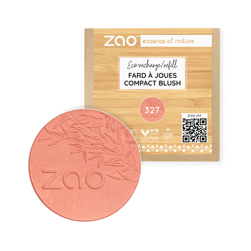 ZAO Økologisk Blush, Coral Pink, 327, Refill