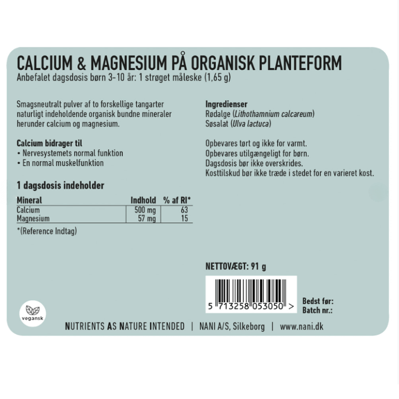 Nani Calcium + Magnesium til børn